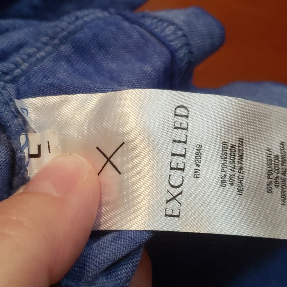 Excelled blue tee shirt, Size Large - Picture 6 of 9